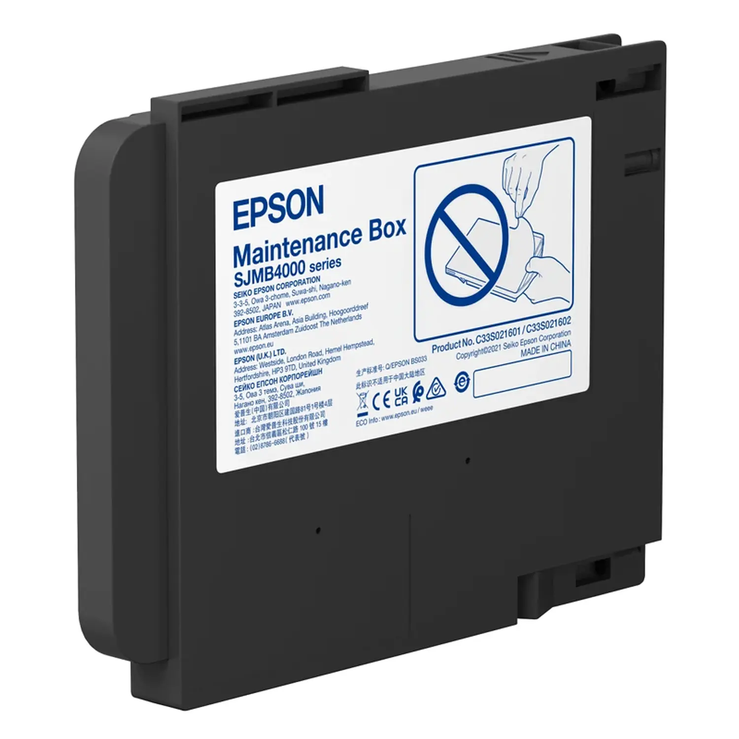 Epson SJMB4000, Caja de Mantenimiento de Tinta Original, ColorWorks CW-C4000 1