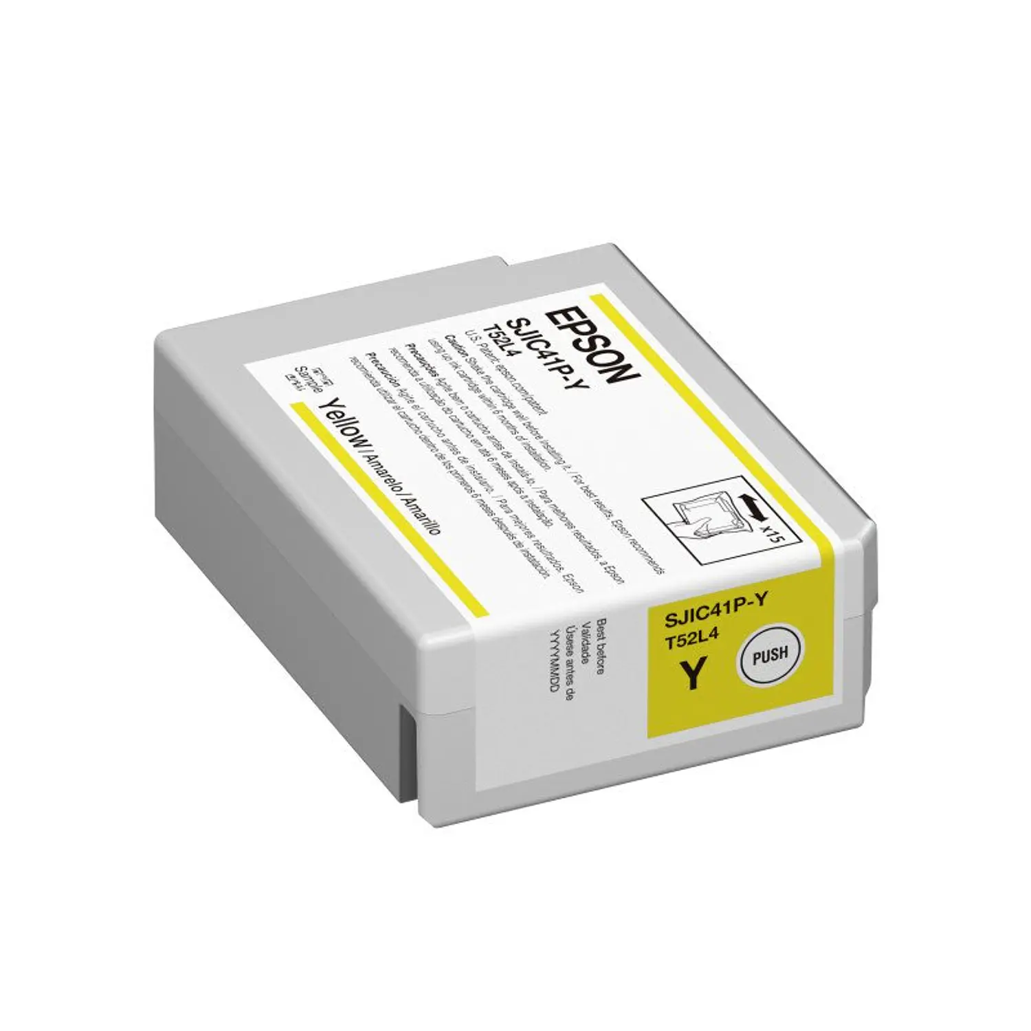Epson SJIC41P-Y, Cartucho de Tinta Amarillo Original 50 ml, ColorWorks C4000 1