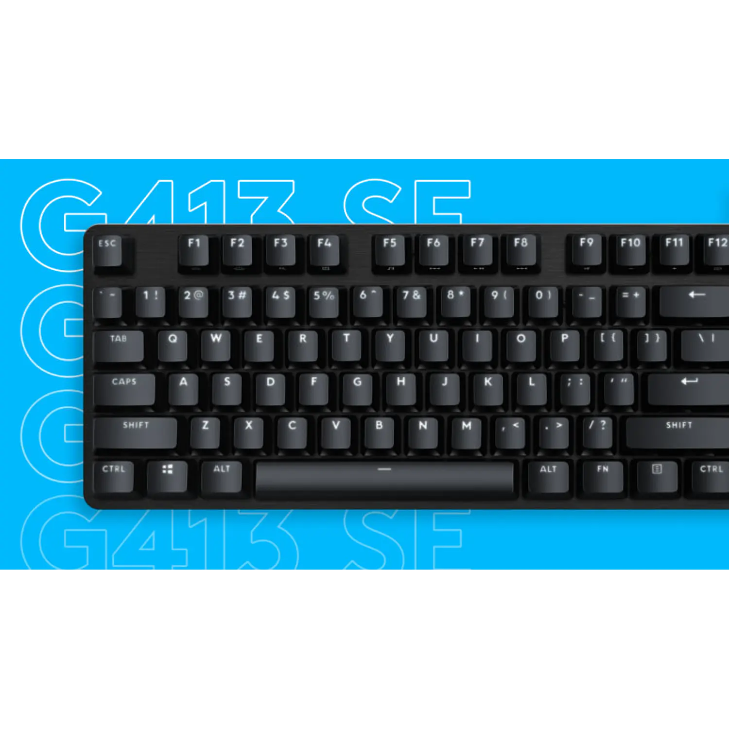 Logitech G413 SE Teclado Mecánico Gamer Full Size, Switch Táctil, PBT, LED Blanco, USB, Negro 10