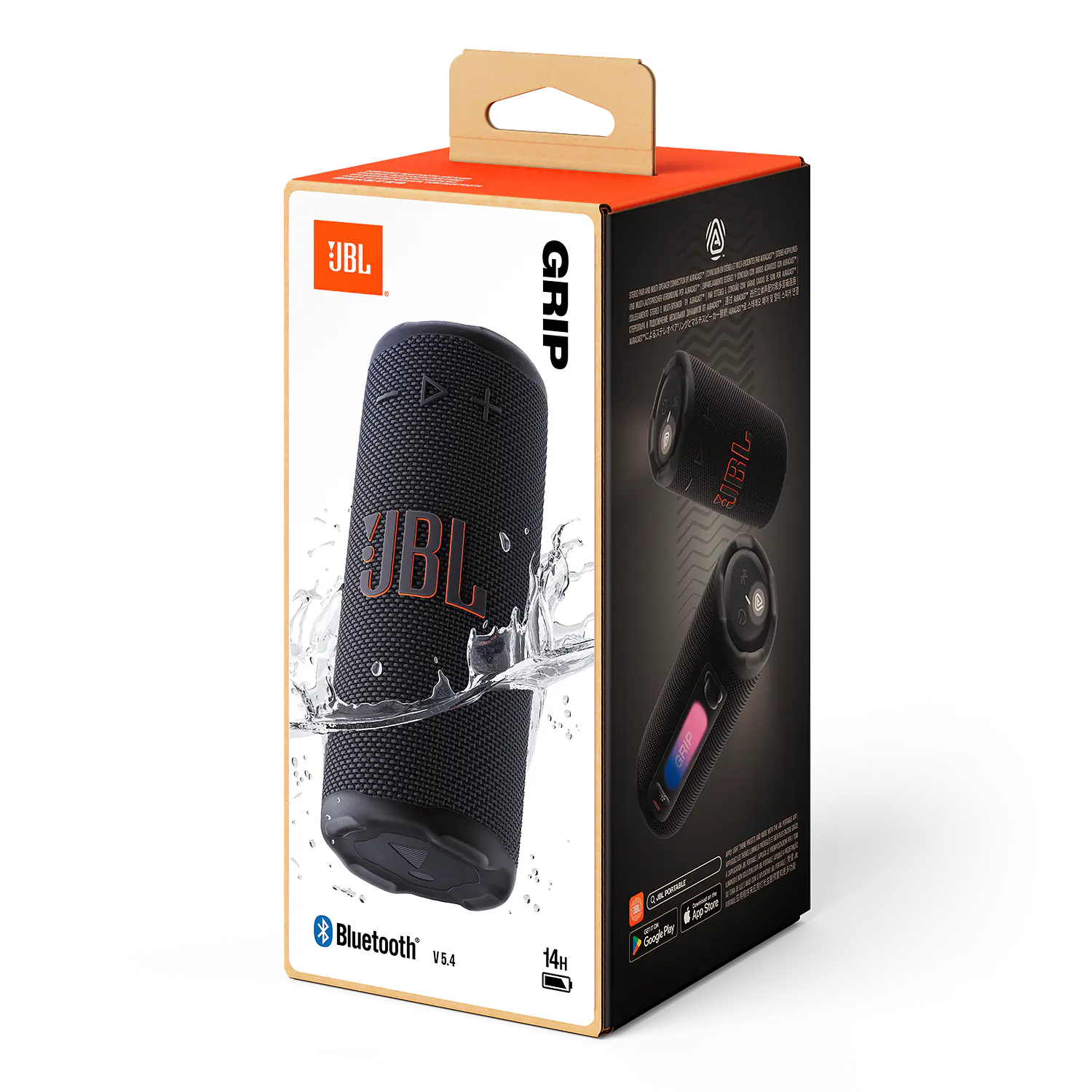 JBL Grip, Parlante Bluetooth Portátil 16W, Bluetooth 5.4, IP68, Auracast, Luz Ambiental, Amarillo 7