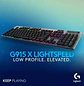 Logitech G915 X LIGHTSPEED, Teclado Gamer Inalámbrico Tamaño Completo, Perfil Bajo RGB, Negro - Miniatura 9