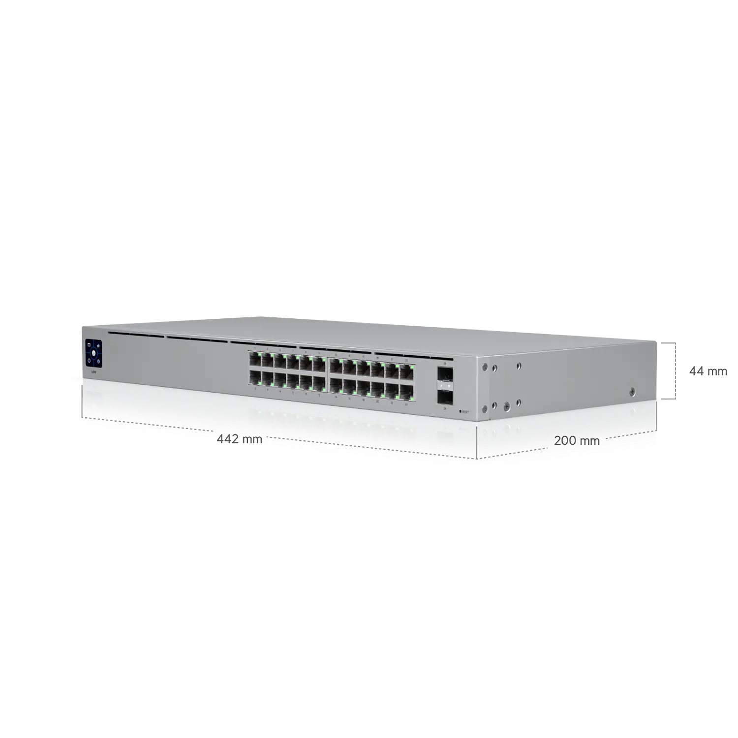 Ubiquiti UniFi USW-24 Switch L2, 24 Puertos Gigabit, 2 SFP, 52 Gbps, Pantalla 1.3″, Rack 1U 3