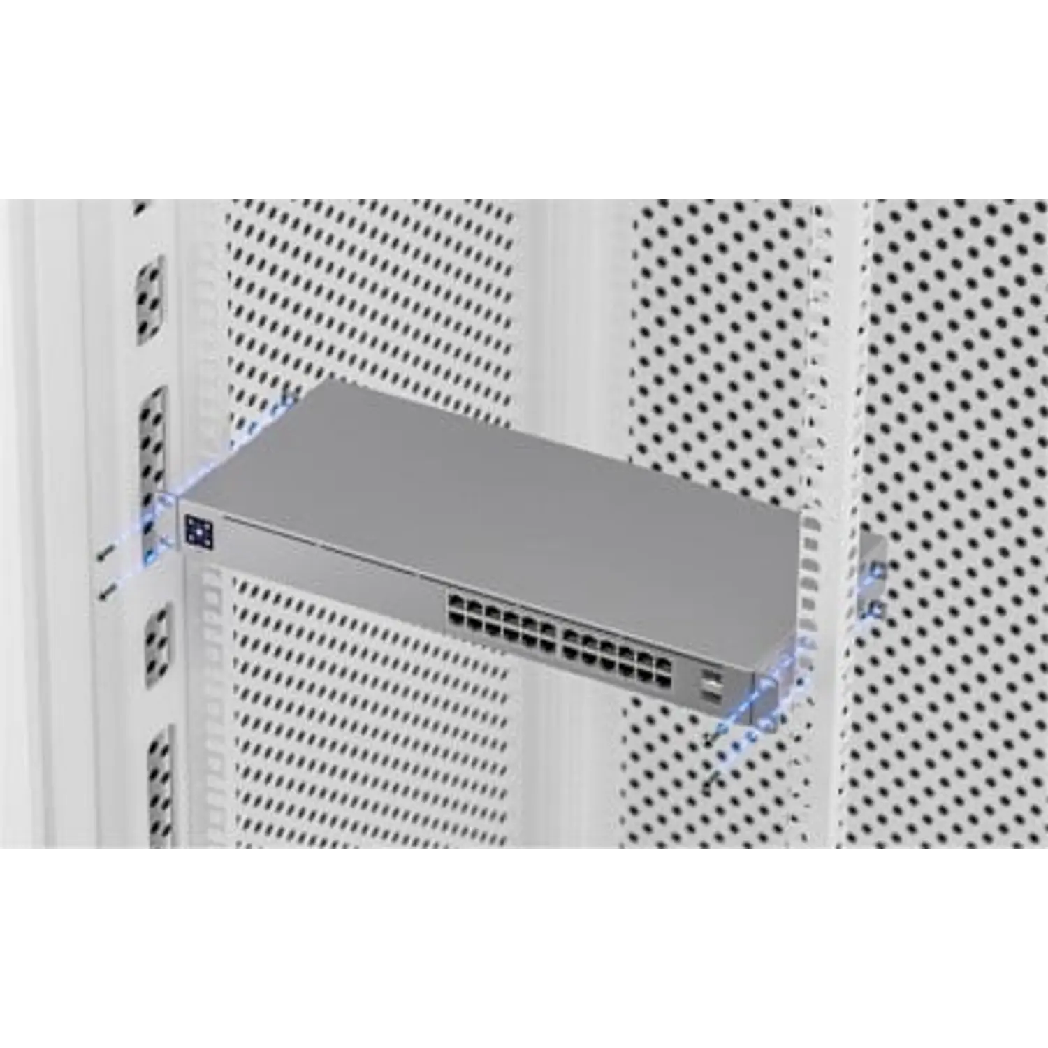 Ubiquiti UniFi USW-24 Switch L2, 24 Puertos Gigabit, 2 SFP, 52 Gbps, Pantalla 1.3″, Rack 1U 12