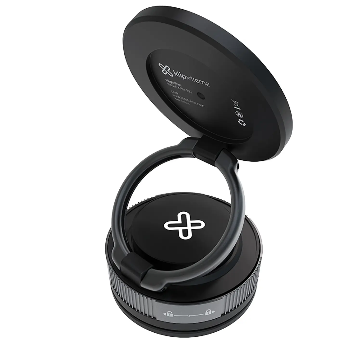 Klip Xtreme MagnoVac, Soporte Magnético para Celular, Ventosa al Vacío, Giro 360°, Negro 3