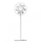 Xiaomi Mi Smart Standing Fan 2, Ventilador Inteligente 15W, 100 Velocidades, Blanco - Miniatura 2