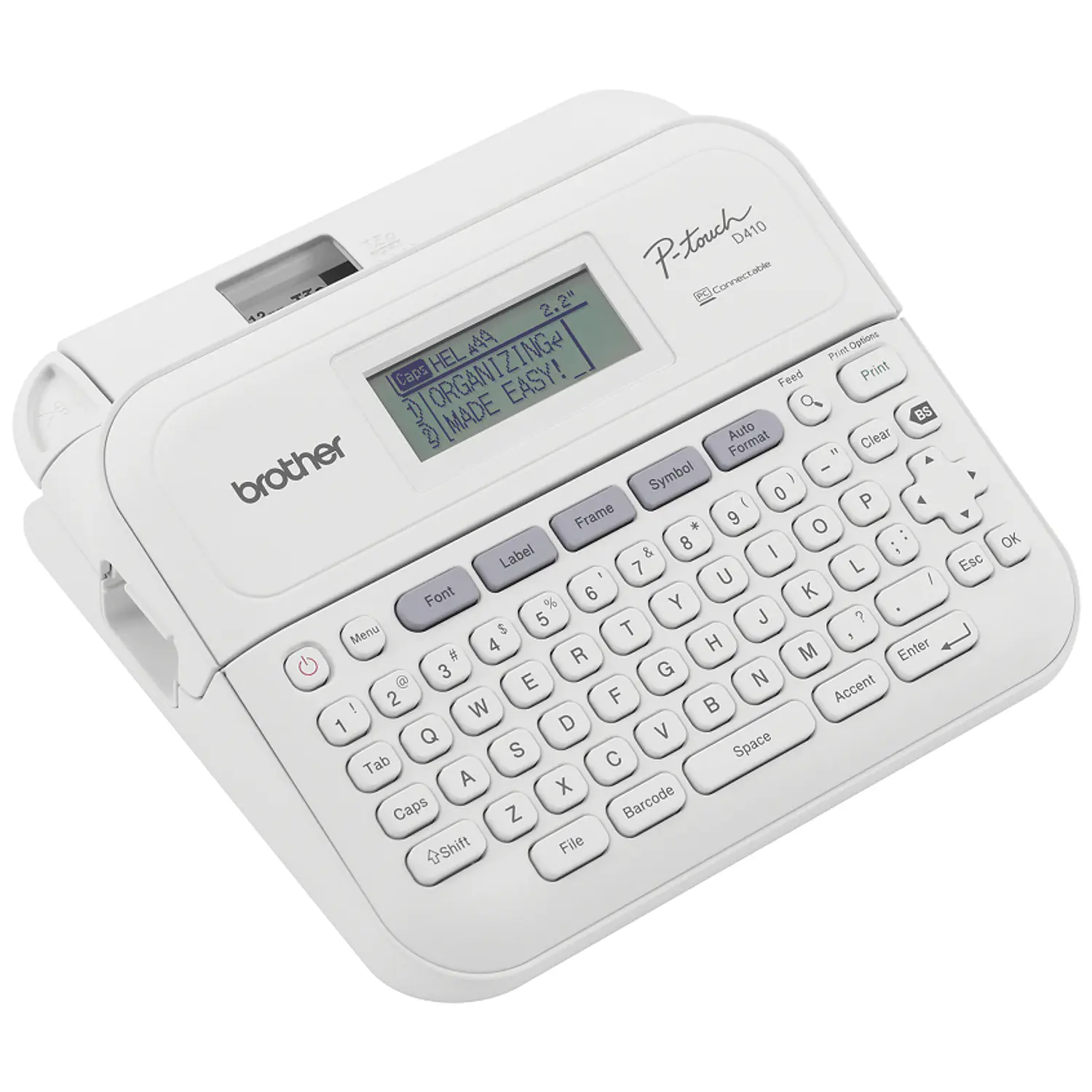 Brother P-touch PT-D410, Rotuladora de Escritorio, USB, Cintas 18 mm, 180 ppp, 20 mm/s, Blanca 2