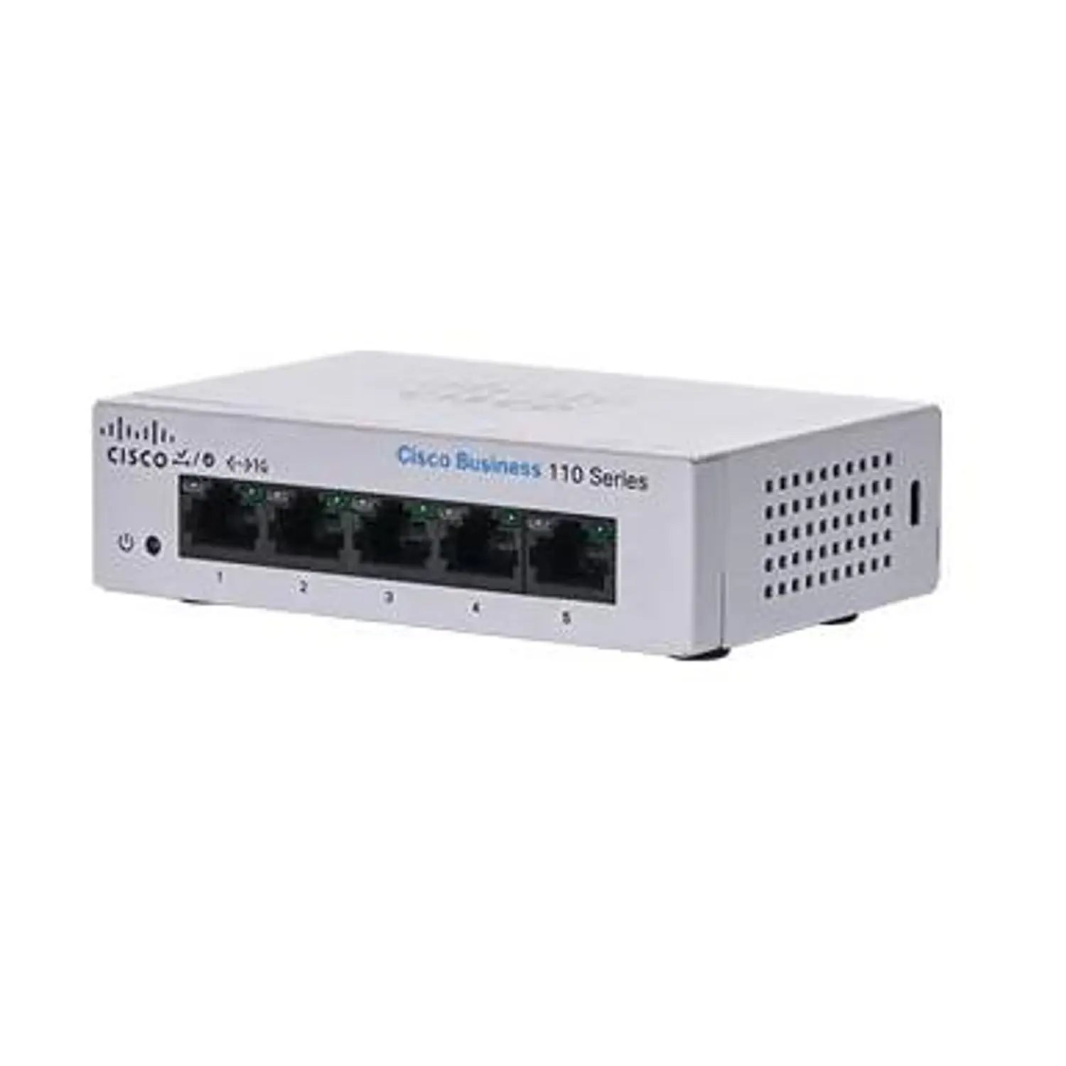 Cisco CBS110-5T-D-NA, Switch Gigabit 5 Puertos, No Administrable, Plug and Play, Sin Ventilador 1