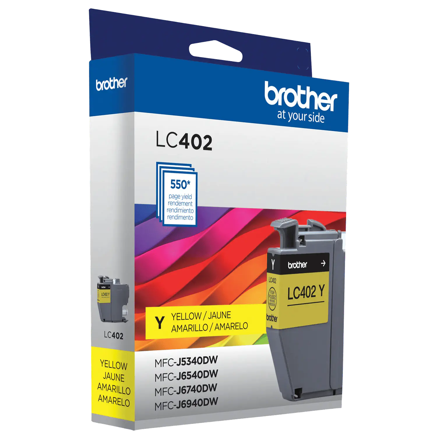 Brother LC402YS, Cartucho de Tinta Amarilla Original, Rendimiento Estándar, 550 Páginas 4