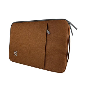 Klip Xtreme KNS-420BR SquarePro, Funda para Notebook 15.6 Pulgadas, Poliéster, Café