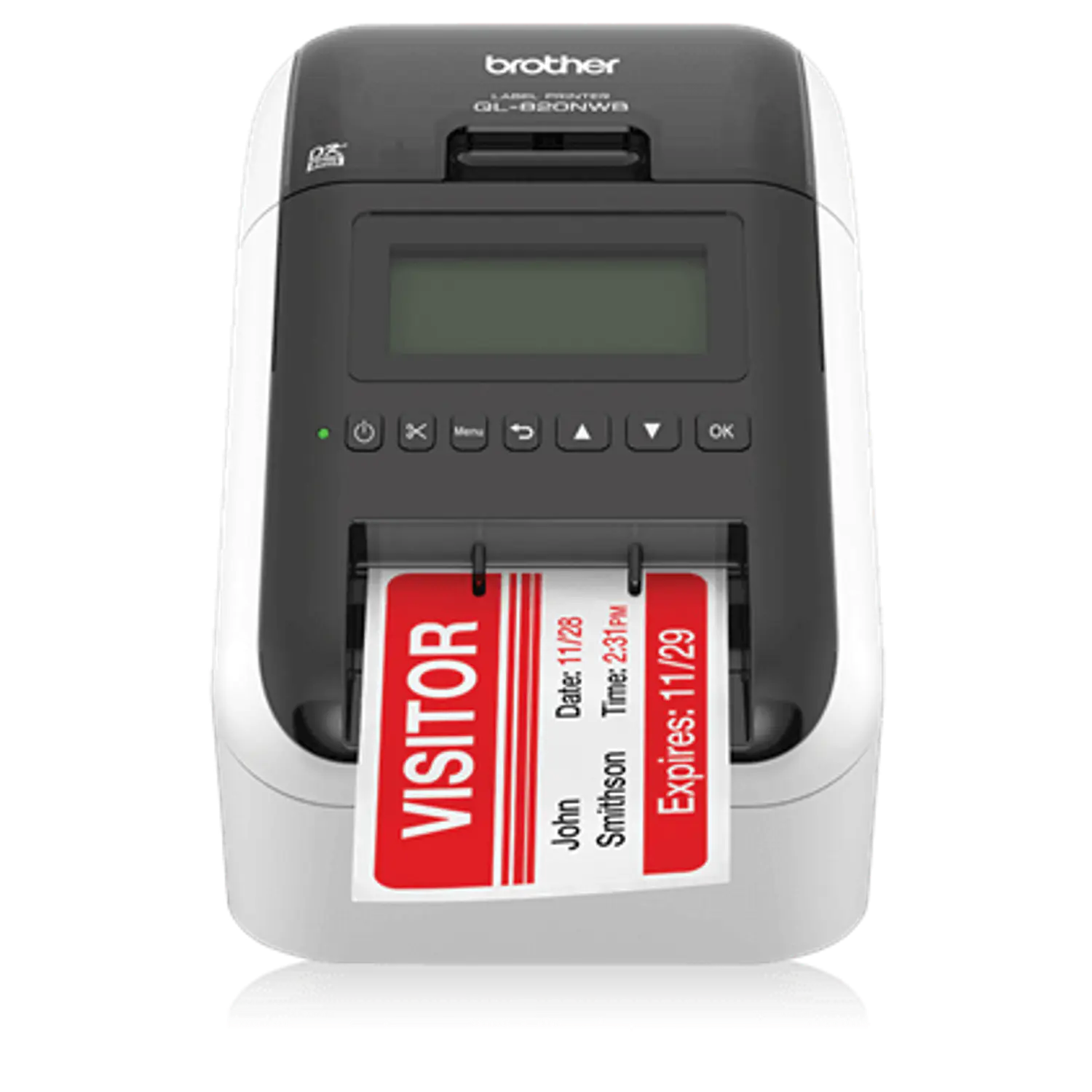 Brother QL-820NWB, Impresora de Etiquetas Térmica, 110 Etiquetas/min, Wi-Fi, Bluetooth, Ethernet 1