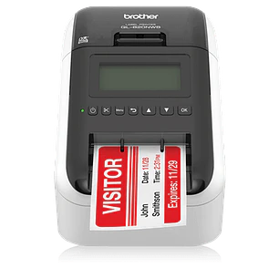 Brother QL-820NWB, Impresora de Etiquetas Térmica, 110 Etiquetas/min, Wi-Fi, Bluetooth, Ethernet