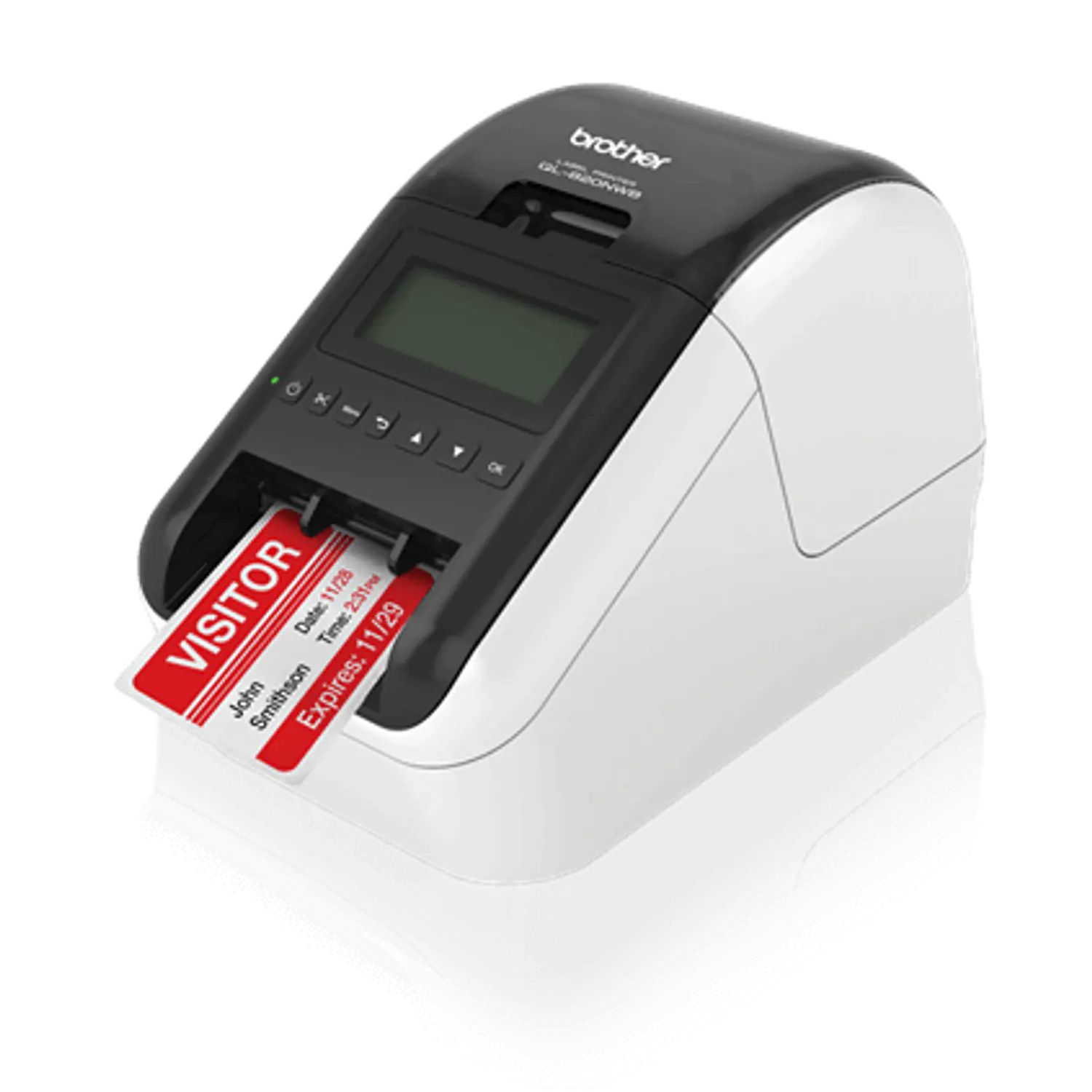 Brother QL-820NWB, Impresora de Etiquetas Térmica, 110 Etiquetas/min, Wi-Fi, Bluetooth, Ethernet 2