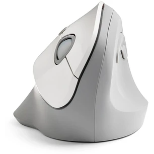 Kensington Pro Fit Ergo, Mouse Vertical Inalámbrico, 1600 DPI, 6 Botones, Gris