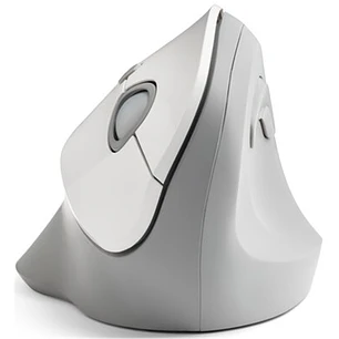 Kensington Pro Fit Ergo, Mouse Vertical Inalámbrico, 1600 DPI, 6 Botones, Gris