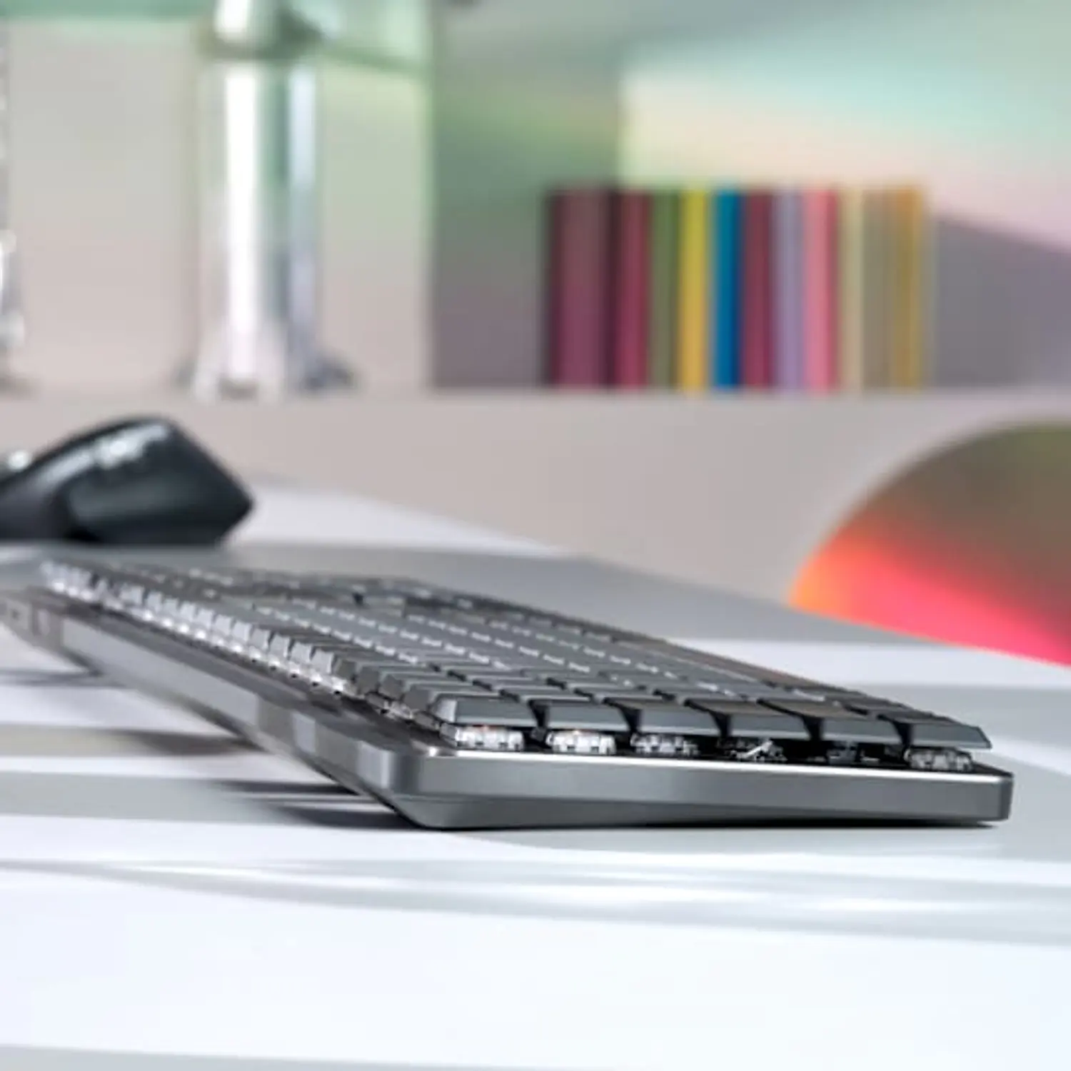 Logitech MX Mechanical, Teclado Mecánico Inalámbrico, Táctil Silencioso, Español, Grafito 9