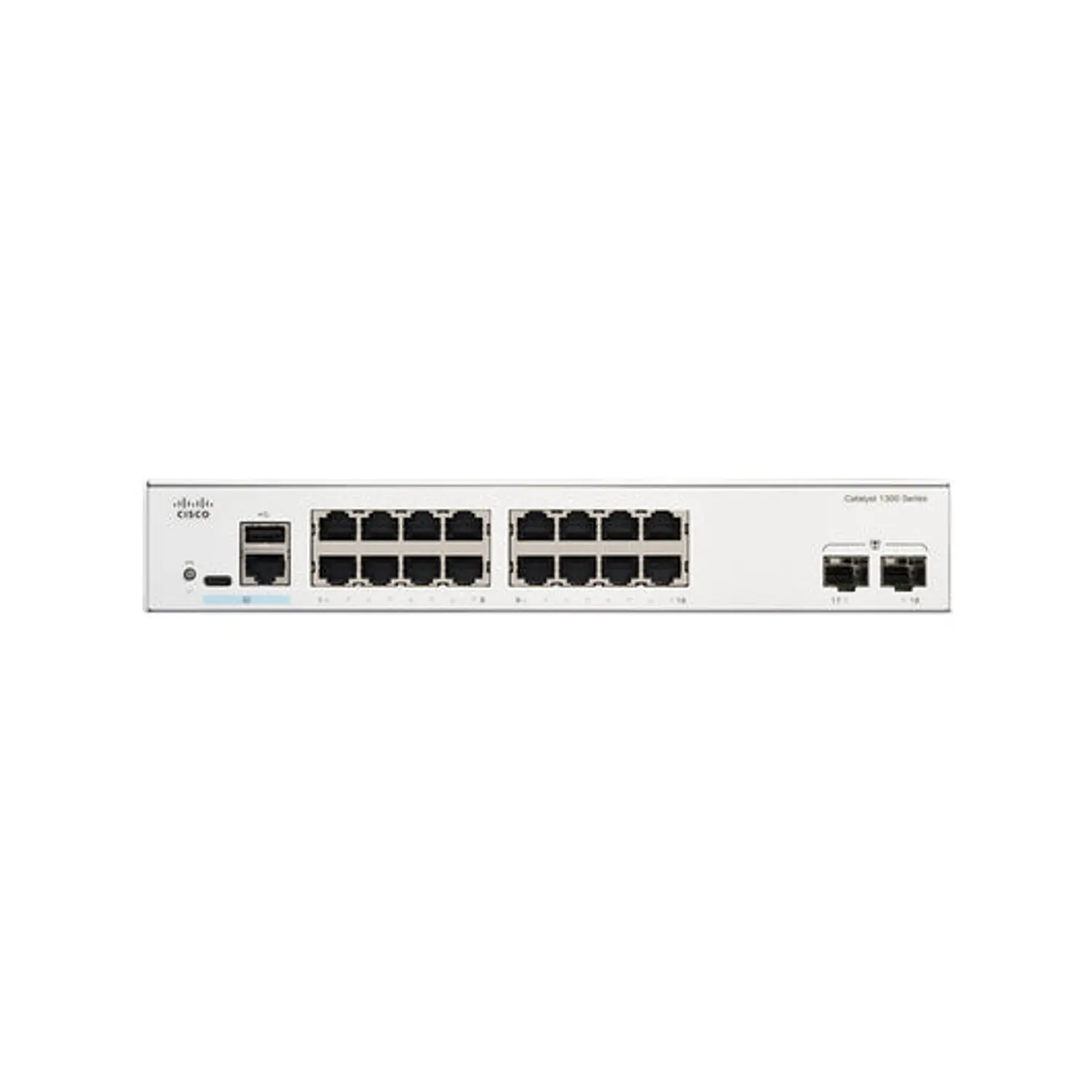 Cisco Catalyst C1300-16T-2G, Switch Administrable L3, 16 Puertos Gigabit, 2 SFP, 36Gbps 3