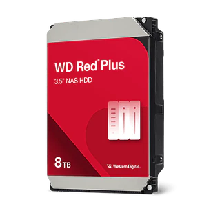 Western Digital WD Red Plus WD80EFPX, Disco Duro NAS 8TB, 3.5