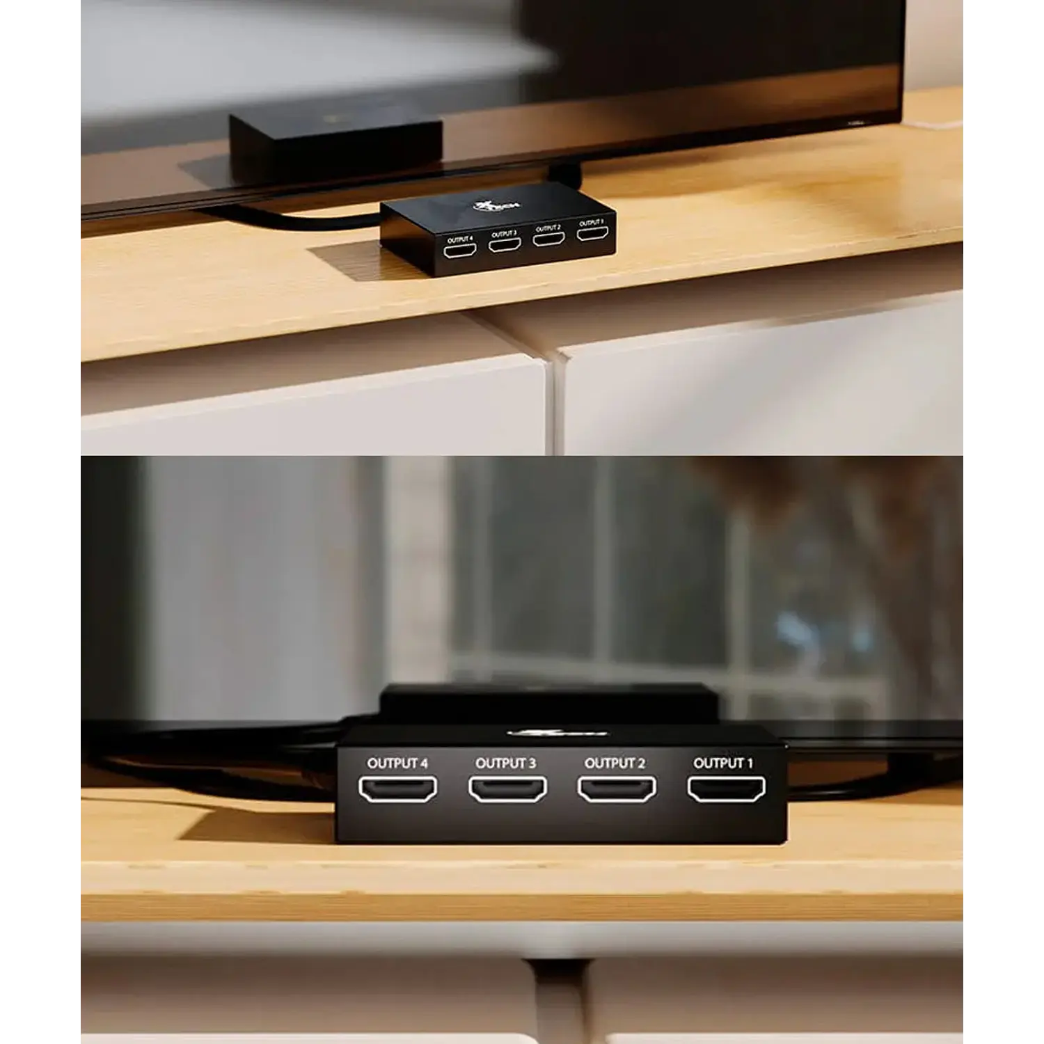 Xtech XHA-420, Splitter HDMI 1 Entrada a 4 Salidas, 4K 30Hz, 3D, con Adaptador 6