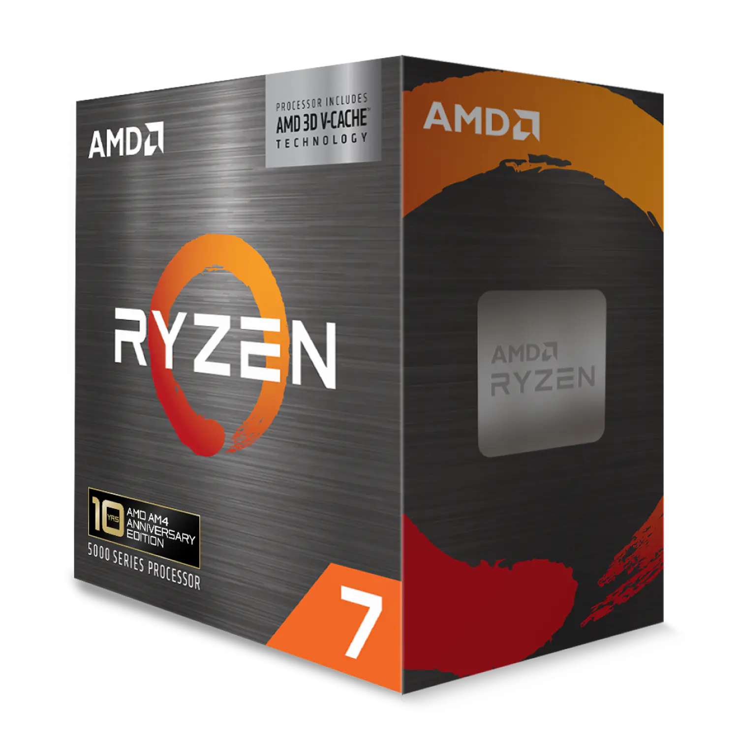 AMD Ryzen 7 5800X3D 10th Anniversary Edition, Procesador Gamer AM4, 8 Núcleos, 96MB Caché 4