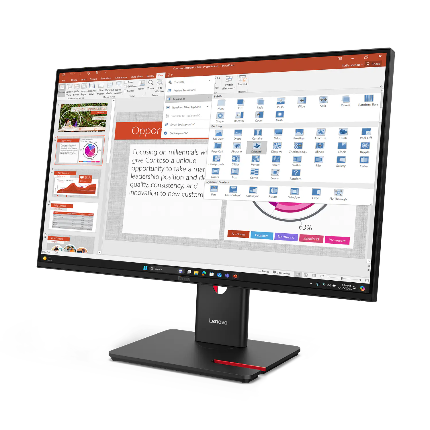 Lenovo ThinkVision T27-40 64A5MAR6CL, Monitor 27