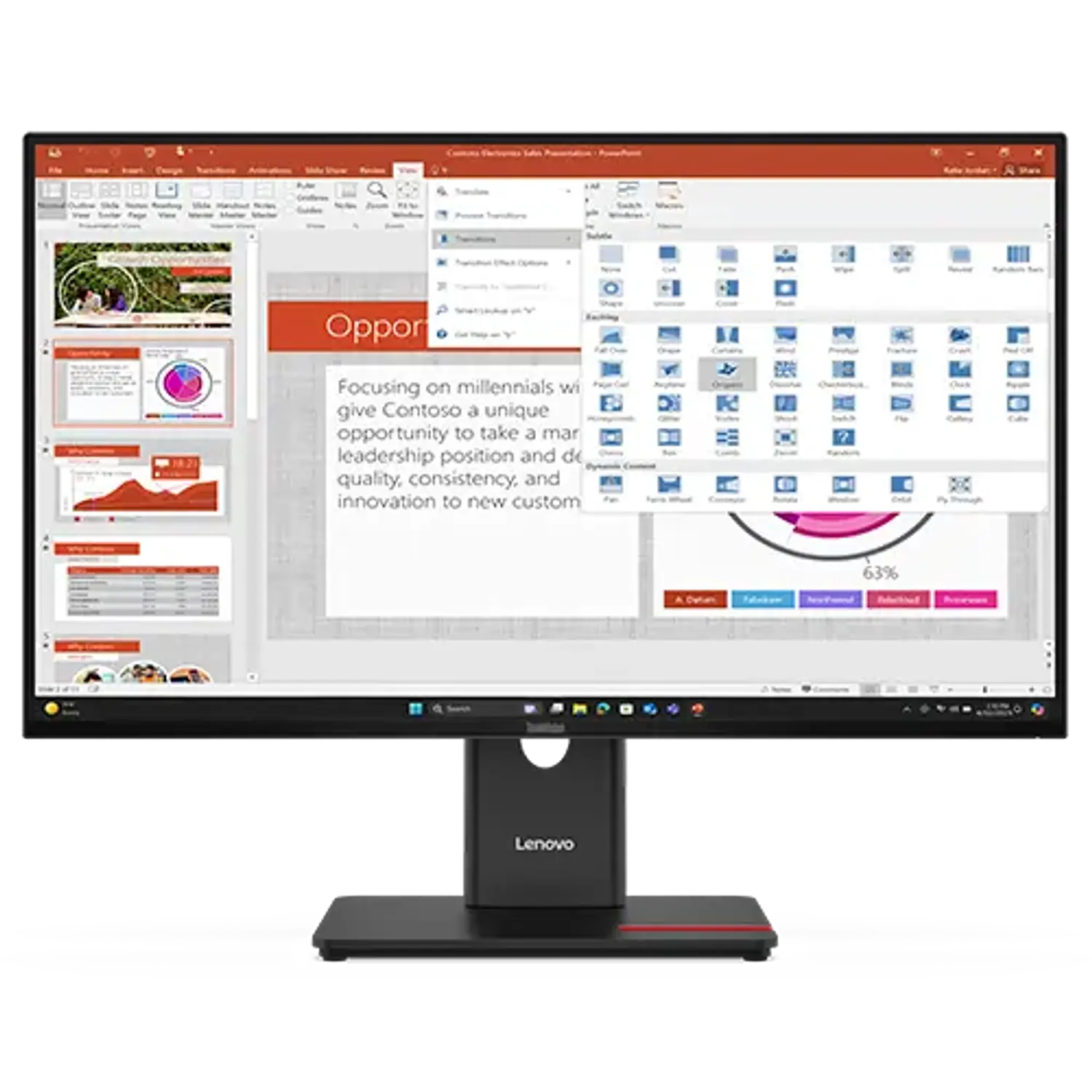 Lenovo ThinkVision T27-40 64A5MAR6CL, Monitor 27