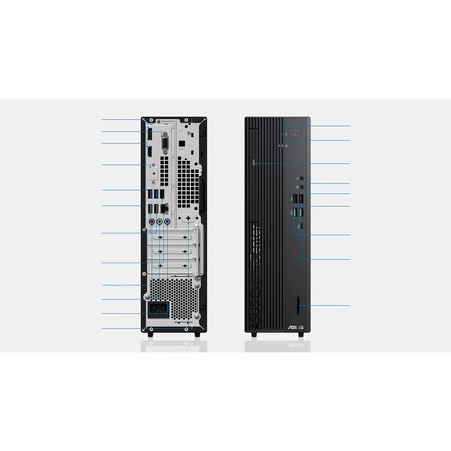 ASUS ExpertCenter D7 SFF, PC Empresarial Core i3-14100, 8GB RAM, SSD 512GB, Windows 11 Pro 5
