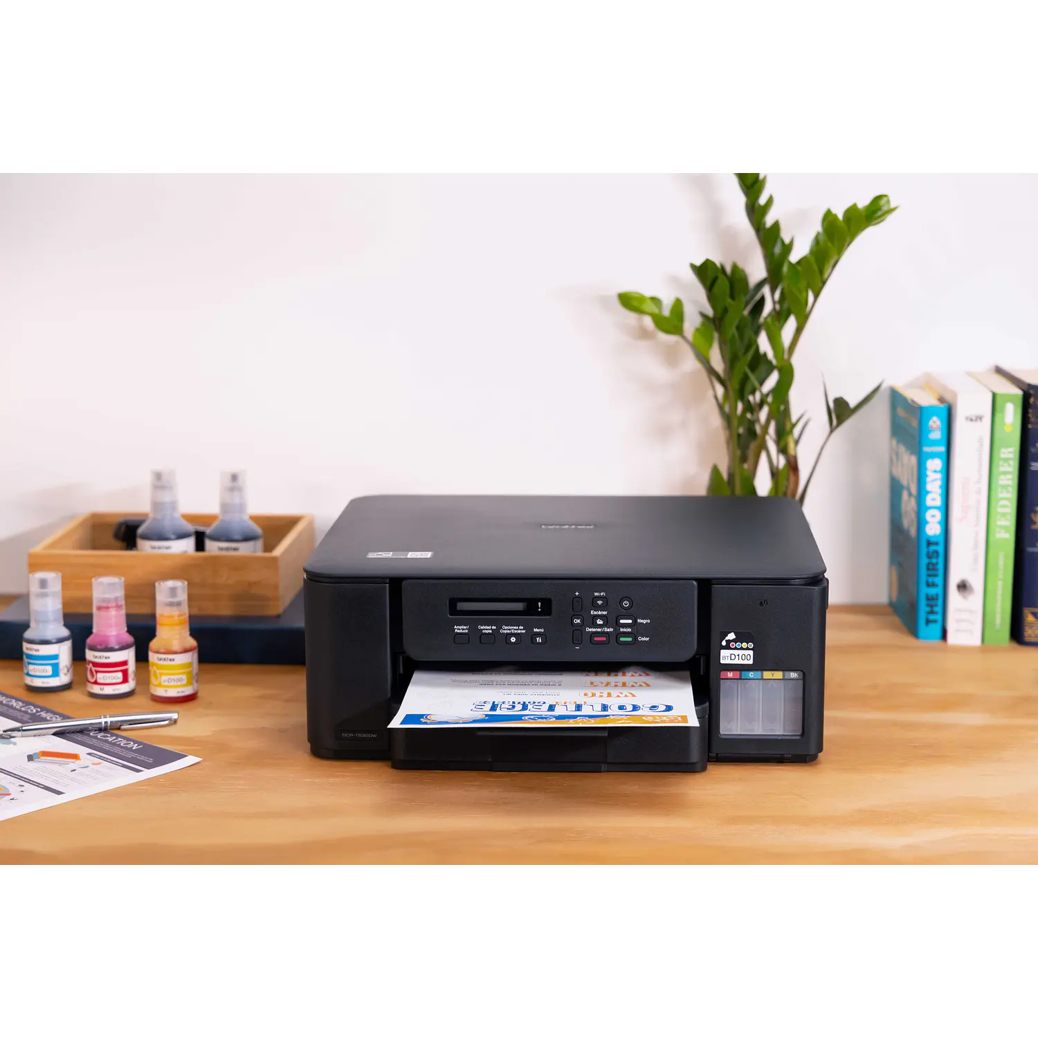 Brother DCP-T530DW, Multifuncional 3 en 1 Tinta Continua Color, Wi-Fi, Dúplex, USB 4