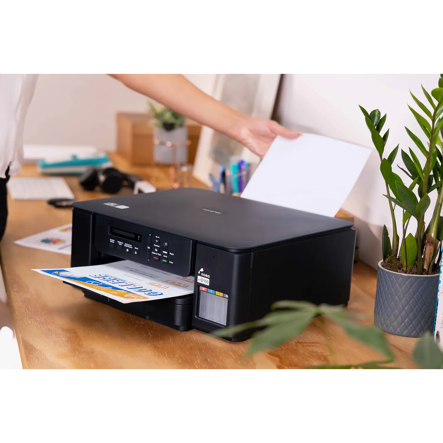 Brother DCP-T530DW, Multifuncional 3 en 1 Tinta Continua Color, Wi-Fi, Dúplex, USB 6