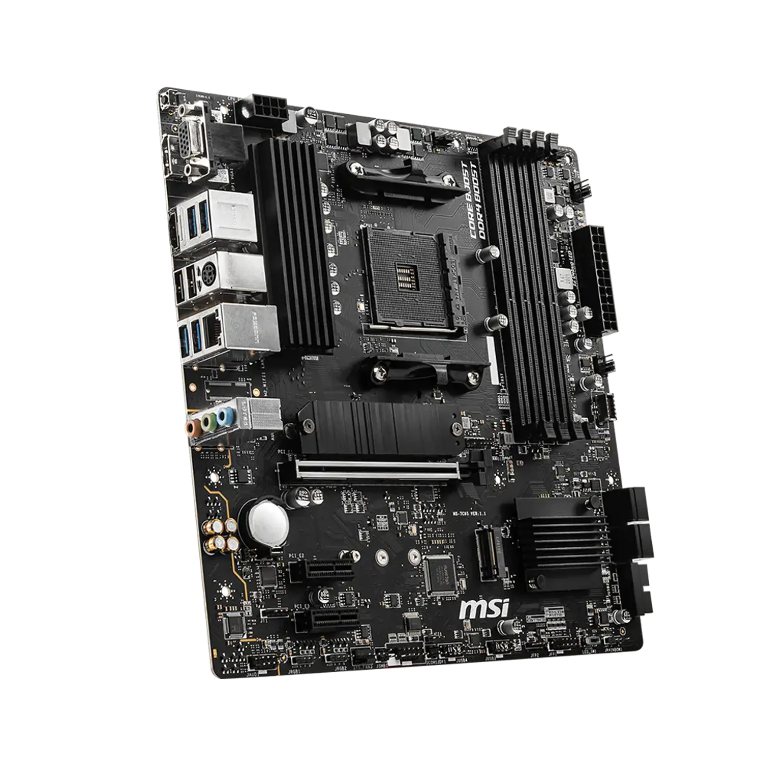 MSI B550M PRO-VDH, Placa Madre Micro-ATX AM4, DDR4 128GB, PCIe 4.0, 2x M.2, Gigabit LAN 2