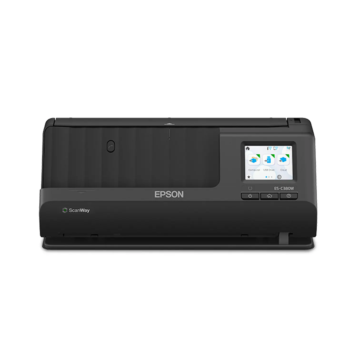 Epson WorkForce ES-C380W, Escáner Dúplex Wi‑Fi, 30 ppm, ADF 20 Hojas, Pantalla Táctil 5