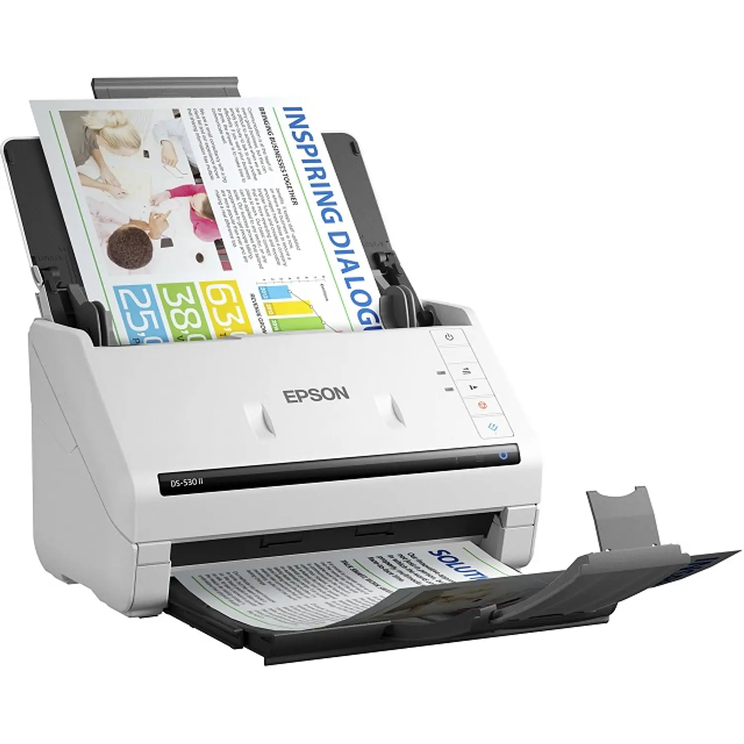 Epson DS-530 II, Escáner de Documentos Dúplex Color, 35 ppm, ADF 50 Hojas, 600 dpi, USB 3.0 2