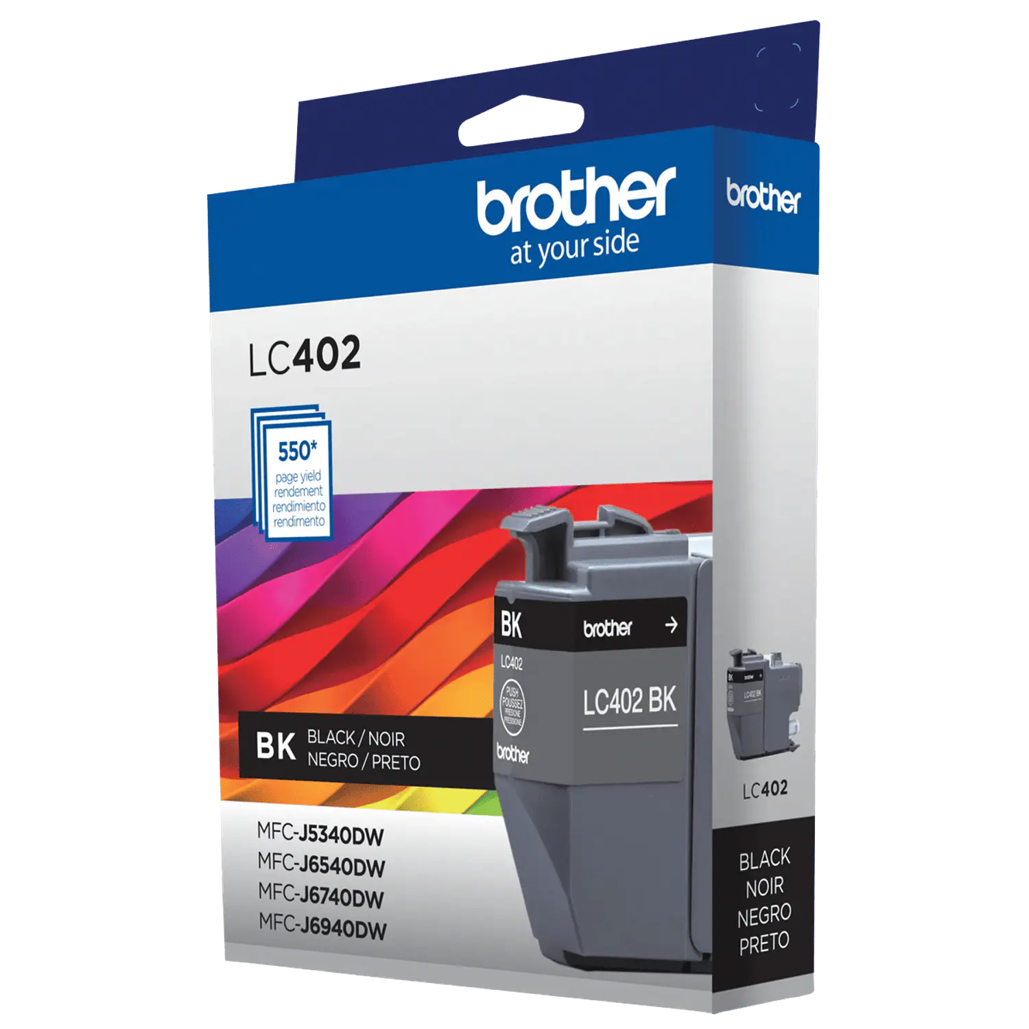 Brother LC402BK, Cartucho de Tinta Negra Original, 550 Páginas 3