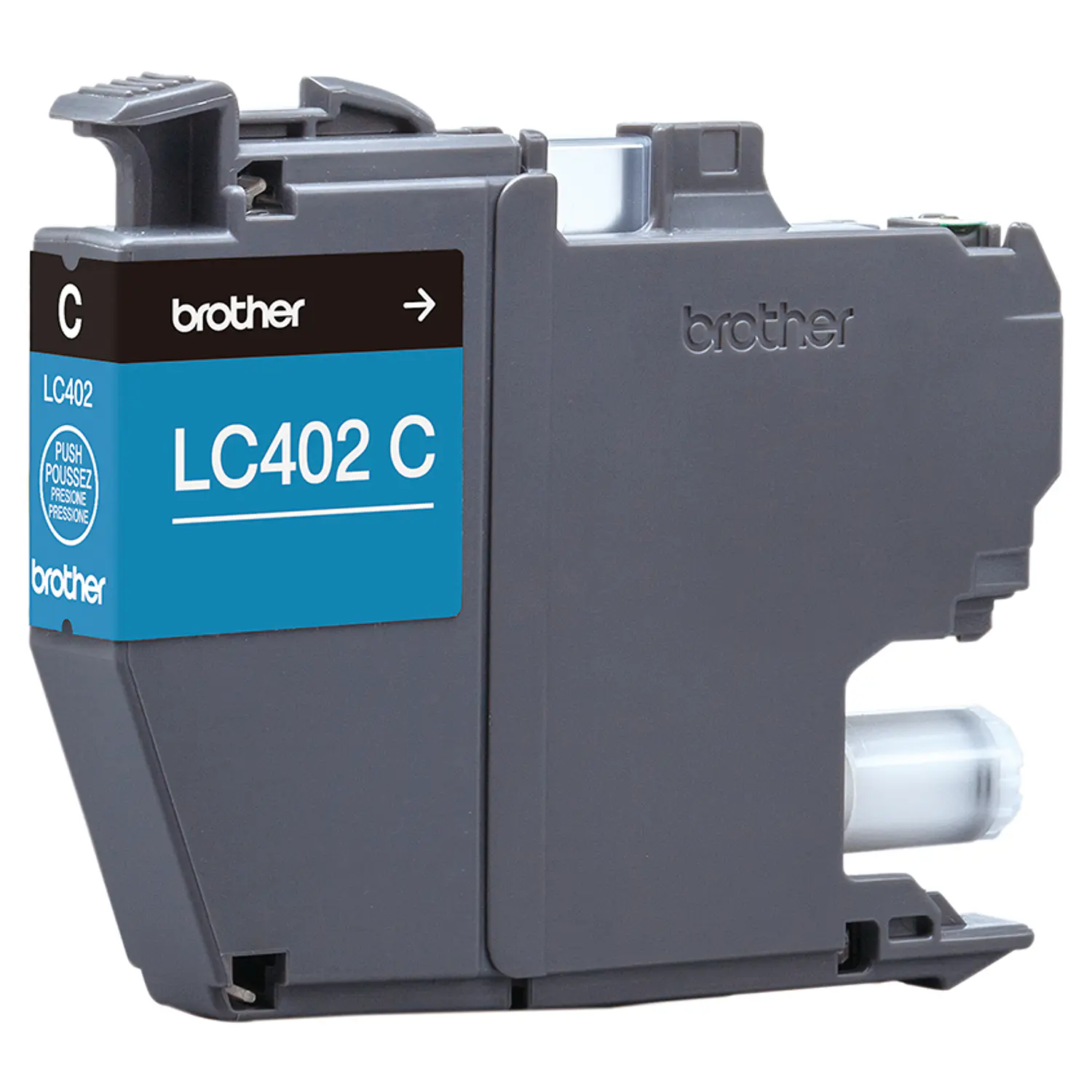 Brother LC402C, Cartucho de Tinta Cian Original, Rendimiento Estándar, Hasta 550 Páginas