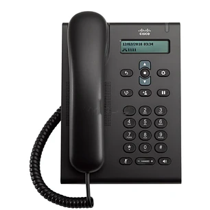 Cisco CP-3905, Teléfono IP SIP, 1 Línea, Pantalla Monocromática, PoE, 2 Puertos Ethernet, Carbón