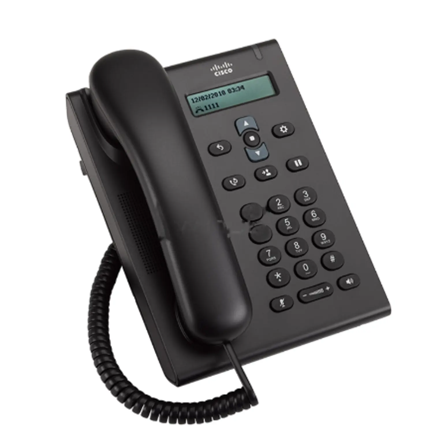 Cisco CP-3905, Teléfono IP SIP, 1 Línea, Pantalla Monocromática, PoE, 2 Puertos Ethernet, Carbón 3