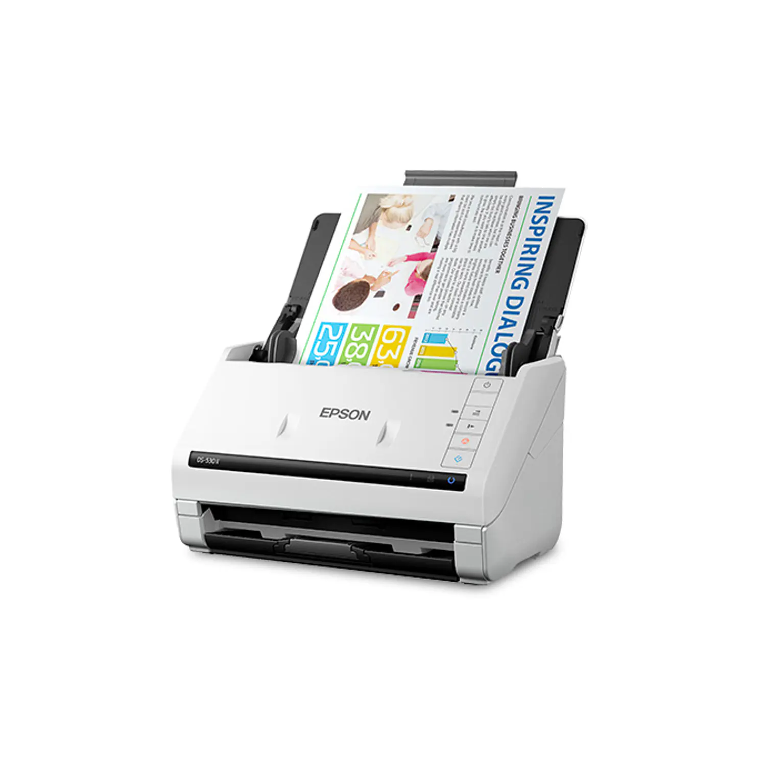 Epson DS-530 II, Escáner de Documentos Dúplex Color, 35 ppm, ADF 50 Hojas, 600 dpi, USB 3.0 3