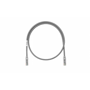 Panduit NetKey NK6PC8GYY, Patch Cord RJ45 Cat6 UTP, 24AWG CM, 2.44 m, Gris