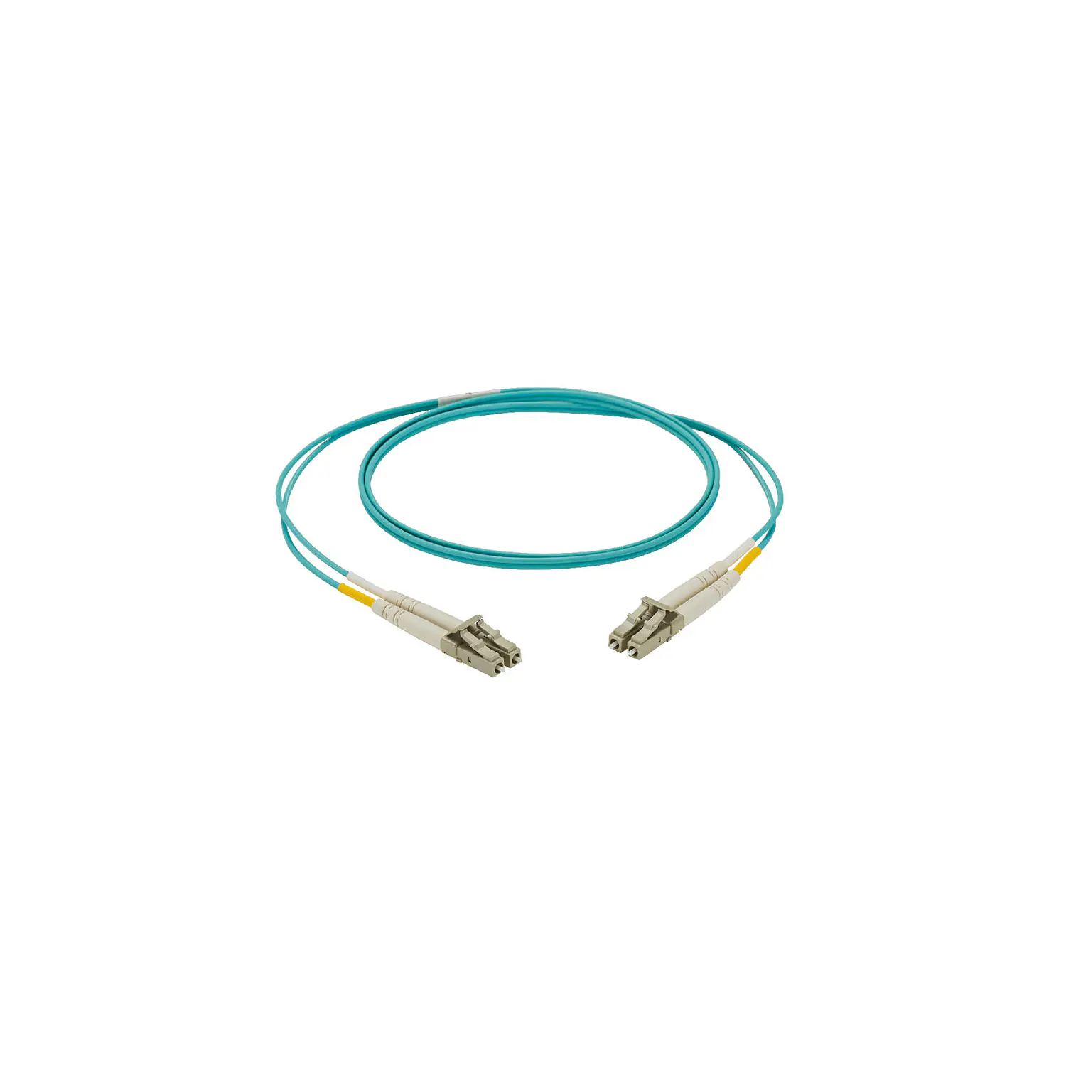 Panduit NetKey NKFPZ22RLLSM002, Patch Cord Fibra OM4 LC-LC Dúplex, OFNR, 2 m, Aqua