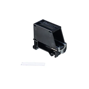 Panduit CADIN1BL-S, Adaptador Blindado Mini-Com para Riel DIN 35 mm, 1 Puerto, Negro