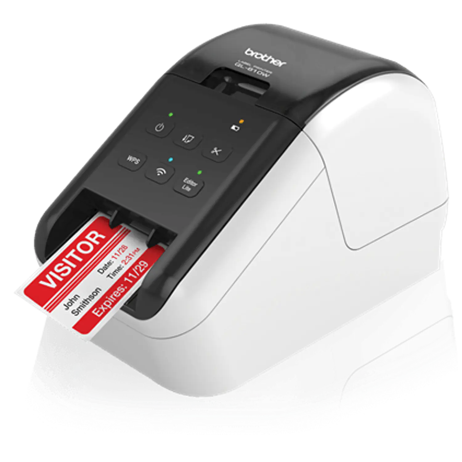 Brother QL-810W, Impresora Térmica de Etiquetas, Wi-Fi, USB, 300 x 600 dpi, 110 Etiq/min 2