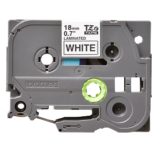 Brother TZe-241, Cinta Laminada Negro sobre Blanco, 18 mm x 8 m para P-touch