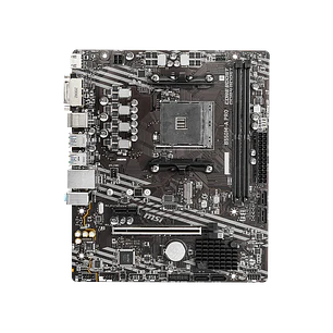 MSI B550M-A PRO, Placa Madre Micro-ATX AM4, DDR4 hasta 64GB, PCIe 4.0, M.2, HDMI, LAN