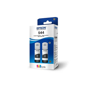 Epson T544120-2P, Pack de 2 Botellas de Tinta Negra Original