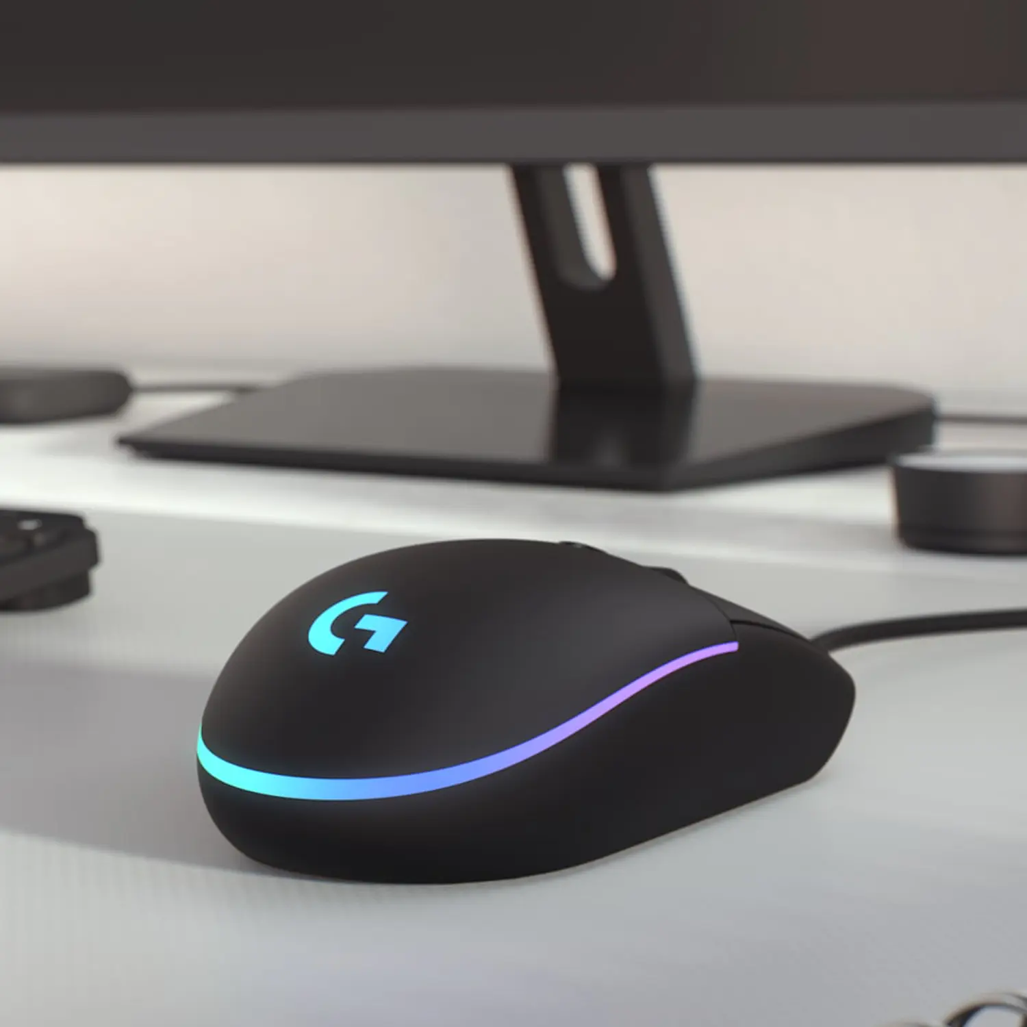 Logitech G203 LIGHTSYNC, Mouse Gamer RGB, 8000 DPI, 6 Botones, USB, Negro 4