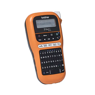 Brother P-touch PT-E110VP, Rotuladora Industrial Portátil 12mm, 180 ppp, 20mm/s, Maletín