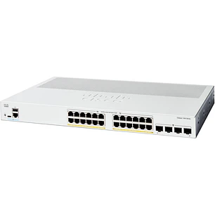 Cisco Catalyst C1300-24P-4G, Switch L3, 24 Puertos PoE+, 4 SFP, 195W, 56Gbps