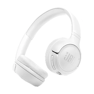 JBL Tune 530BT, Audífonos On-Ear Bluetooth 6.0, Pure Bass, 76h, Blanco