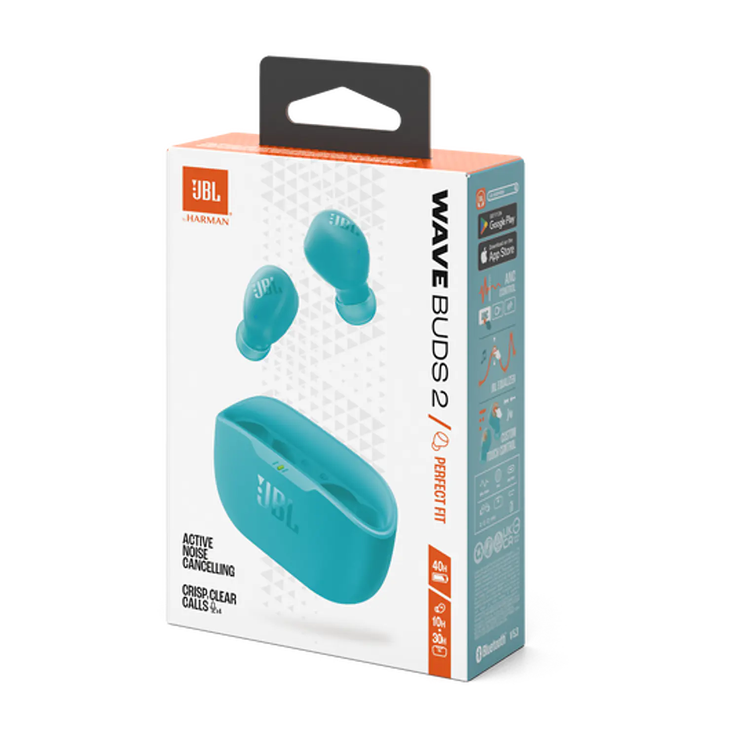 JBL Wave Buds 2 JBLWBUDS2BLU, Audífonos Inalámbricos, Cancelación Activa, Bluetooth 5.3, Azul 10