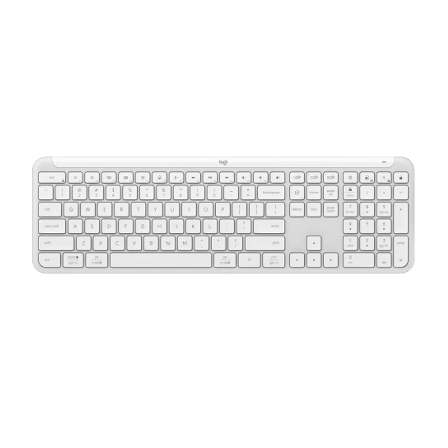 Logitech Signature Slim K950, Teclado Inalámbrico Español, Bluetooth, Logi Bolt, Multidispositivo, Blanco 1