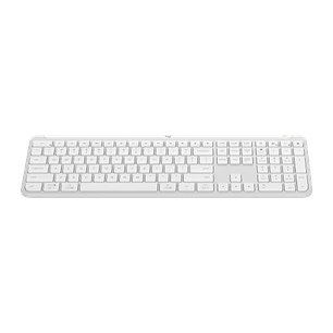 Logitech Signature Slim K950, Teclado Inalámbrico Español, Bluetooth, Logi Bolt, Multidispositivo, Blanco